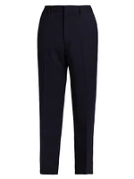 Wool Crease-Front Trousers