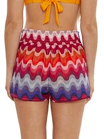 Portofino Stripe Tie-Waist Shorts