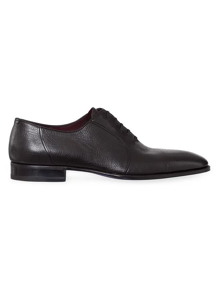 Calfskin Leather Oxford Shoes