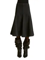 Lennox Fluted Midi-Skirt