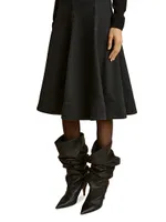 Lennox Fluted Midi-Skirt