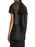 Kass Draped Silk Blouse