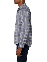 Oliver Plaid Cotton Flannel Button-Up Shirt