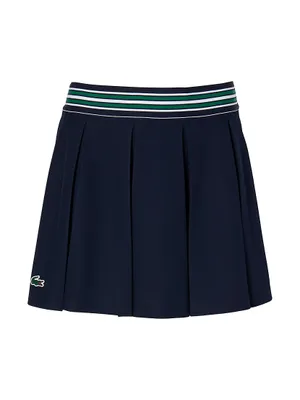 Lacoste x Bandier Performance Piqué Pleated Tennis Skirt