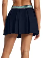 Lacoste x Bandier Performance Piqué Pleated Tennis Skirt