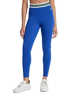 Lacoste x Bandier Stripe High-Rise Crop Leggings