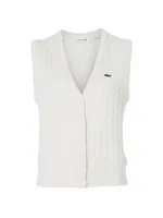 Lacoste x Bandier Cashmere Sweater Vest