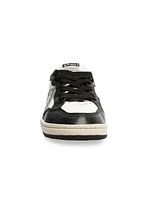 St-001 Glitter Leather Low-Top Sneakers