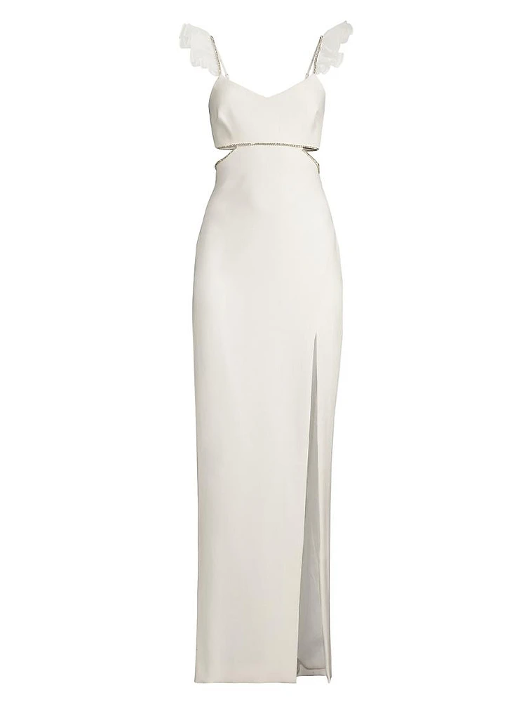 Breonna Crystal & Cut-Out Gown