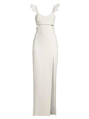 Breonna Crystal & Cut-Out Gown