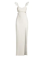 Breonna Crystal & Cut-Out Gown