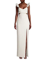 Breonna Crystal & Cut-Out Gown