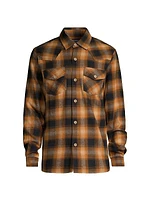 Flack Plaid Button-Front Shirt