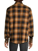 Flack Plaid Button-Front Shirt