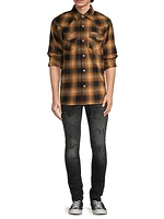 Flack Plaid Button-Front Shirt