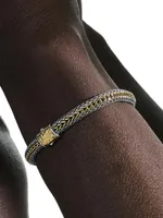 Classic Chain Sterling Silver & 18K Yellow Gold Reversible Bracelet
