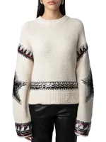 Kanson Sequin-Embellished Cashmere Sweater
