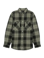 Plaid Cotton Flannel Shirt