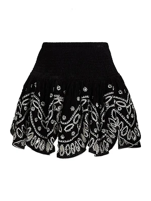 Clara Velvet Mini Skirt