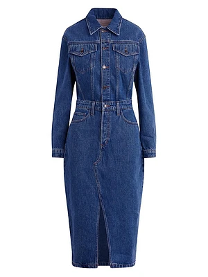 The City Denim Shirtdress