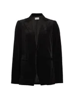 Velvet Longline Blazer