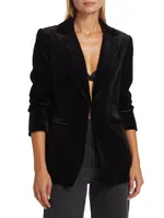 Velvet Longline Blazer