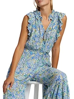 Belene Floral Sleeveless Jumpsuit