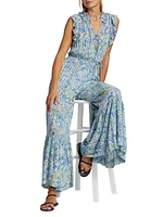 Belene Floral Sleeveless Jumpsuit