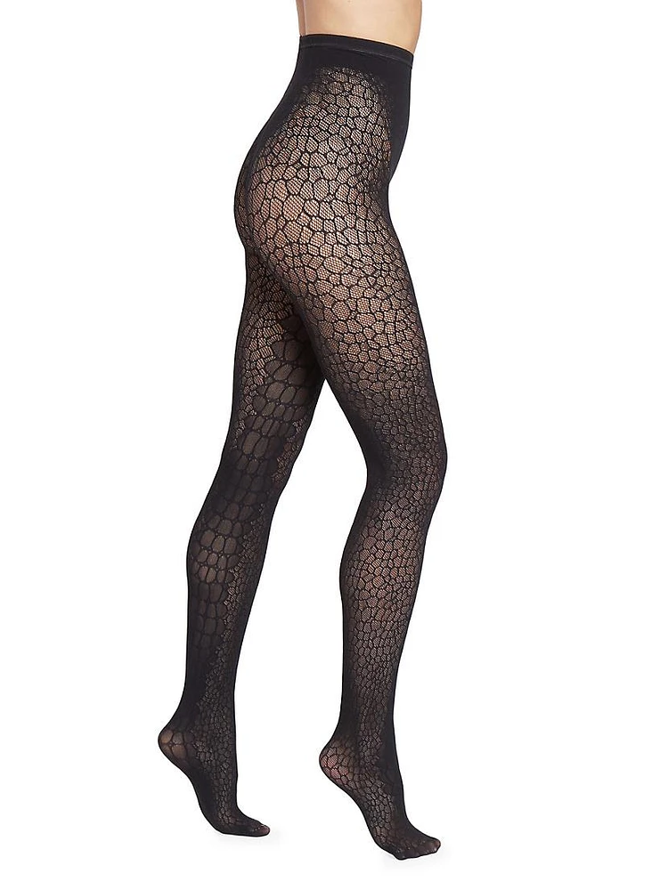 Croco Knit Tights