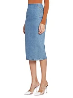 Denim Pencil Skirt