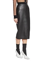 Leather Pencil Skirt