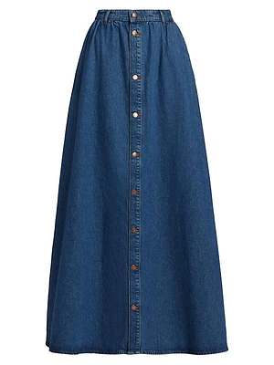 Ms. Corey Denim Maxi Skirt