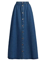 Ms. Corey Denim Maxi Skirt