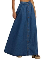 Ms. Corey Denim Maxi Skirt