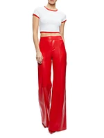 Dylan Vegan Leather High-Rise Pants