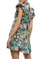 Meeko Floral Ruffle Minidress