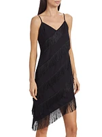 Belladonna Fringed Asymmetric Midi-Dress