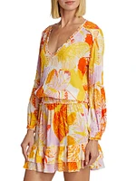 Ilona Floral Long-Sleeve Minidress