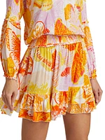 Ilona Floral Long-Sleeve Minidress