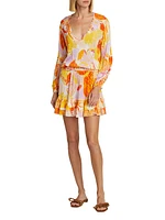 Ilona Floral Long-Sleeve Minidress