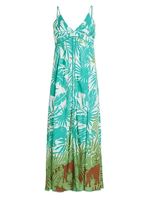 Denise Long Floral Slip Dress