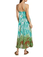 Denise Long Floral Slip Dress