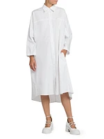 Oversized Cotton Shirtdress