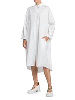 Oversized Cotton Shirtdress