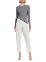 Ankle-Crop Techno Cady Pants