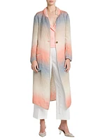 Ombré Silk-Blend Overcoat