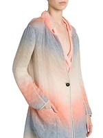 Ombré Silk-Blend Overcoat