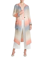 Ombré Silk-Blend Overcoat