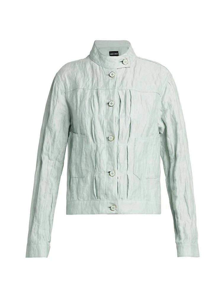 Textured Cotton & Linen Jacket