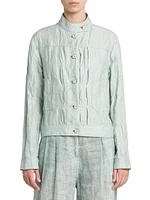 Textured Cotton & Linen Jacket